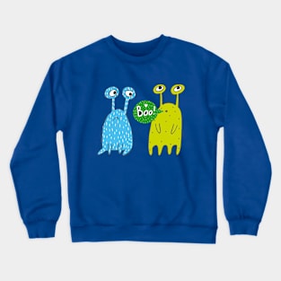 Cheering Monster with a Friend Crewneck Sweatshirt